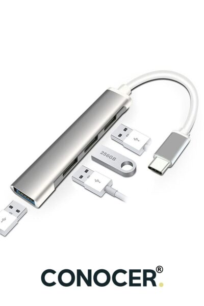 Type C 4 Girişli Usb Hub Çoğaltıcı Dönüştürücü (MACBOOK PRO-AİR IPAD PRO-AİR)