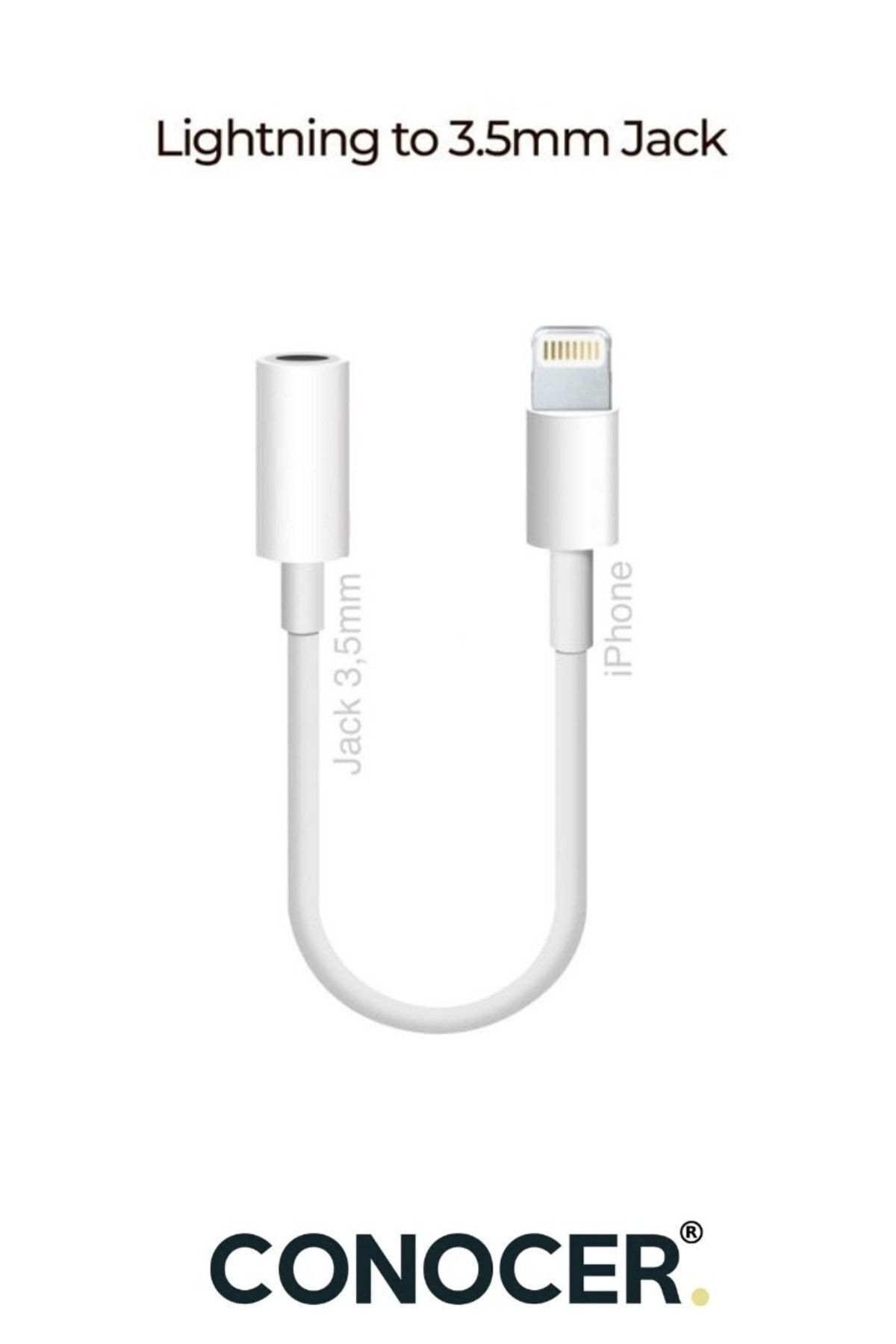 Iphone Uyumlu Lightning Telefon Kulaklık Çevirici Aux Dönüştürücü Aparat Tak Çalıştır Yüksek Kalite