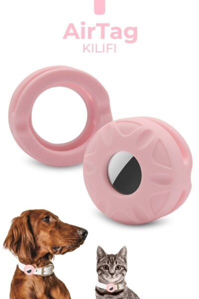 Airtag Uyumlu Kedi Ve Köpek Tasmasına Takılabilir Silikon Kılıf Yıkanabilir Yüksek Kalite