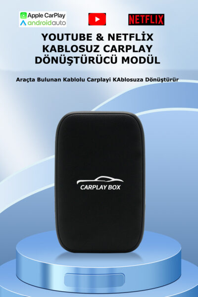Kablosuz Carplay Dönüştürücü Youtube Netflix Carplay & Android Auto