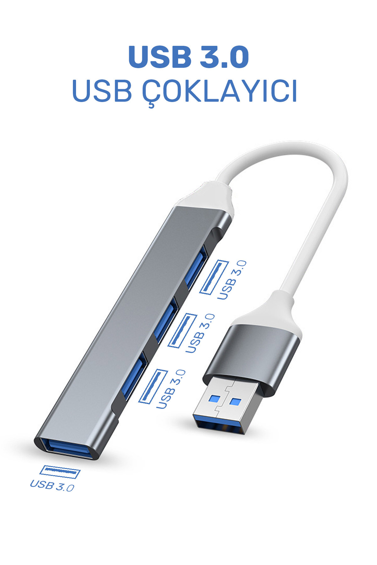 Usb 4 Port Usb 3.0 Hub Çevirici Çoğaltıcı Usb To Usb Hub 4 Ports